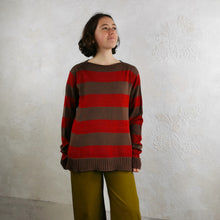 Carica l'immagine nel visualizzatore di Gallery, Maglia a righe in pura lana - Pezzo Unico