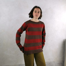Carica l'immagine nel visualizzatore di Gallery, Maglia a righe in pura lana - Pezzo Unico