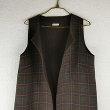 Carica l'immagine nel visualizzatore di Gallery, Gilet lungo aperto in lana - Pezzo Unico