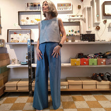 Carica l'immagine nel visualizzatore di Gallery, Pantalone largo con piega