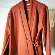 Carica l'immagine nel visualizzatore di Gallery, cardigan incrociato di felpa - Pezzo Unico