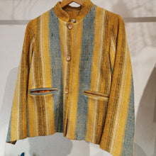 Carica l'immagine nel visualizzatore di Gallery, Giacca collo coreana a righe - Pezzo Unico