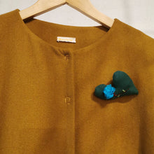 Carica l'immagine nel visualizzatore di Gallery, Giacca lana senape/vinaccia- Pezzo Unico