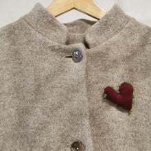 Carica l'immagine nel visualizzatore di Gallery, Giacca collo coreana lana sabbia - Pezzo Unico