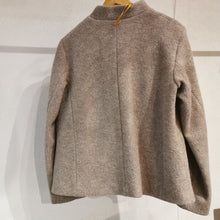 Carica l'immagine nel visualizzatore di Gallery, Giacca collo coreana lana sabbia - Pezzo Unico