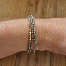 Carica l'immagine nel visualizzatore di Gallery, Bracciale in labradorite e argento rosato - Pezzo unico
