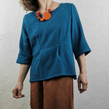 Carica l'immagine nel visualizzatore di Gallery, Camicia svasata mussolina di cotone - Pezzo Unico