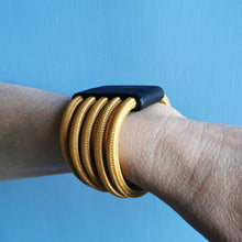 Carica l'immagine nel visualizzatore di Gallery, Bracciale Ecofriendly (5 cavi) in cavo elettrico rivestito e legno