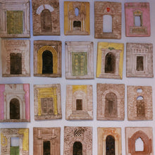 Carica l'immagine nel visualizzatore di Gallery, Bassorilievo in terracotta di porta/finestra da appendere - Pezzo Unico