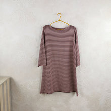 Carica l'immagine nel visualizzatore di Gallery, Abito/Maglia svasata in jersey di cotone a righe