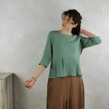 Carica l'immagine nel visualizzatore di Gallery, Camicia svasata mussolina di cotone - Pezzo Unico