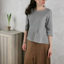 Carica l'immagine nel visualizzatore di Gallery, Camicia svasata mussolina di cotone - Pezzo Unico