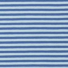 Carica l'immagine nel visualizzatore di Gallery, Maglietta lunga e svasata in jersey di cotone a righe