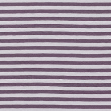 Carica l'immagine nel visualizzatore di Gallery, Maglietta lunga e svasata in jersey di cotone a righe