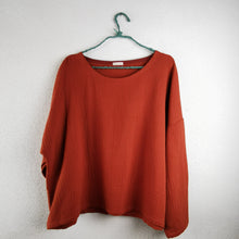 Carica l'immagine nel visualizzatore di Gallery, Maglia larga di mussolina di cotone - Pezzo Unico