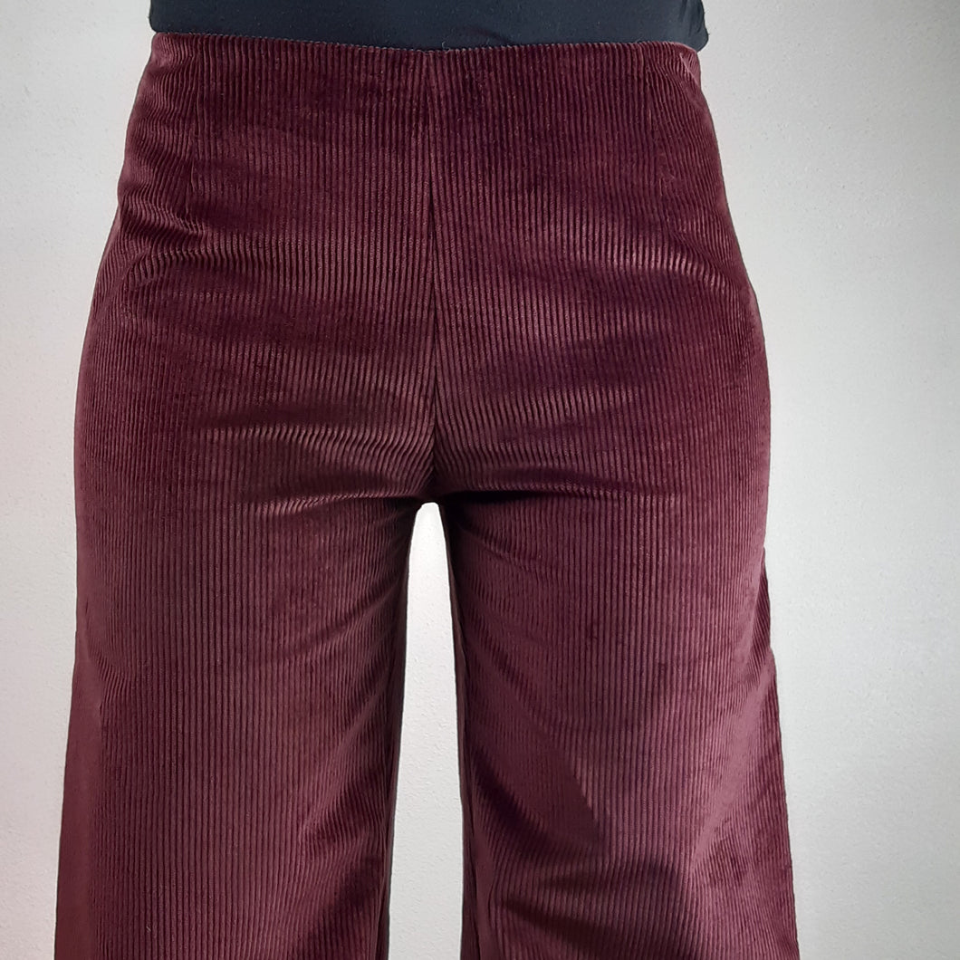 pantalone dritto velluto -pezzo unico