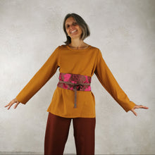 Carica l'immagine nel visualizzatore di Gallery, Cintura Obi in seta - Pezzo Unico
