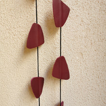 Carica l'immagine nel visualizzatore di Gallery, Collana in pelle con forme a trapezio
