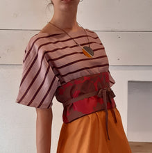 Carica l'immagine nel visualizzatore di Gallery, Cintura Obi in seta - Pezzo Unico
