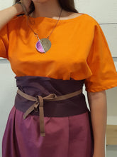 Carica l'immagine nel visualizzatore di Gallery, Cintura Obi in seta - Pezzo Unico
