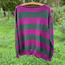 Carica l'immagine nel visualizzatore di Gallery, Maglia a righe in pura lana - Pezzo Unico
