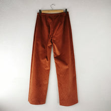 Carica l&#39;immagine nel visualizzatore di Gallery, Pantalone dritto in velluto arancio - Pezzo Unico
