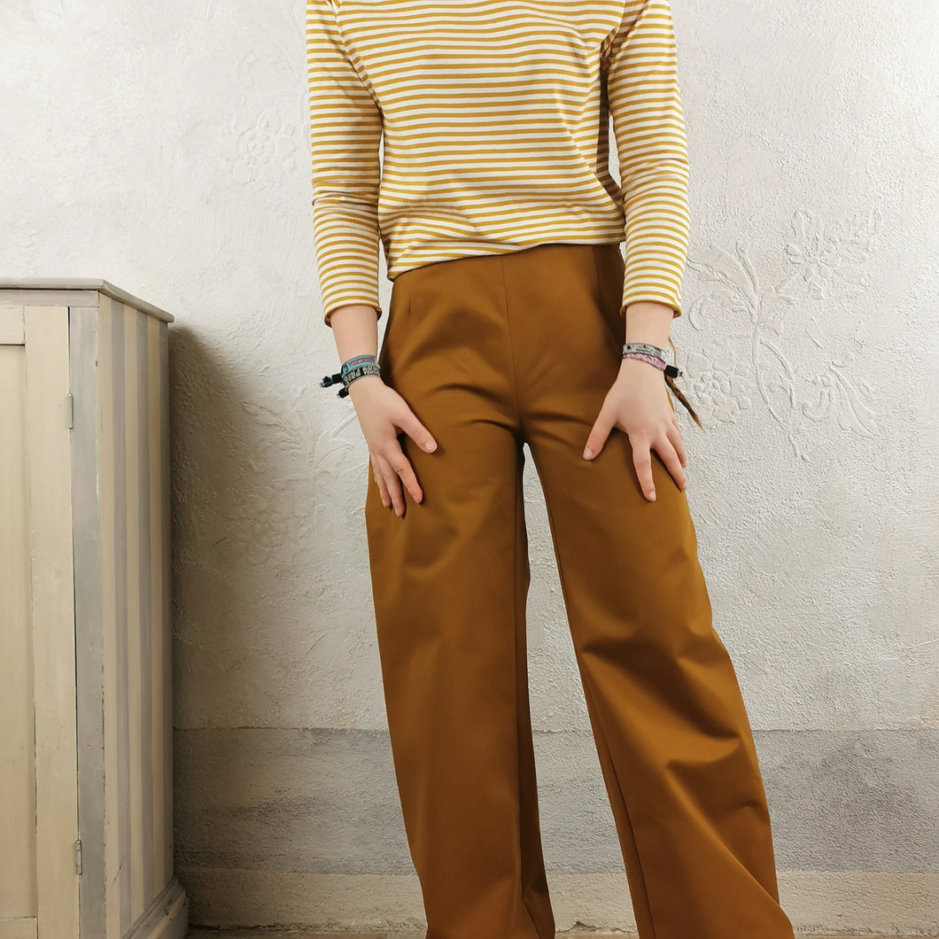 Pantalone dritto in caldo cotone - Pezzo Unico